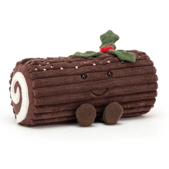 RARE Jellycat Amuseable Yule Log BNWT - Picture 1 of 5